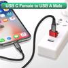 USB C Adapter USB 2.0 Male to USB 3.1 Type C Female Type-C Adapter Aluminum Alloy for Laptop Samsung Xiaomi 10 USB Adapter