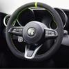 Hub Caps Hand Stitched Renovation Non-slip Wear-resistant Black Leather Car Steering Wheel Cover For Alfa Romeo Stelvio Giulia 2 XGHIJ1