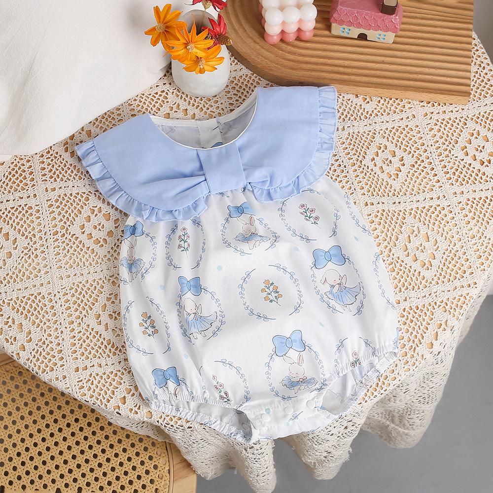 

Baby Girl Summer Romper Jumpsuit - Newborn Outing Onesie for First Months 73cm