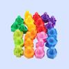 Screw Shape Plastic Insert Blocks Montessori Nut Shape Toys Screw Building Blocks  Children Toys