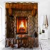 Harry Magic Bookshelf Broom Shower Curtains Old Vintage Wood Grain Retro Home Decor Waterproof Bathroom Curtain With Hooks