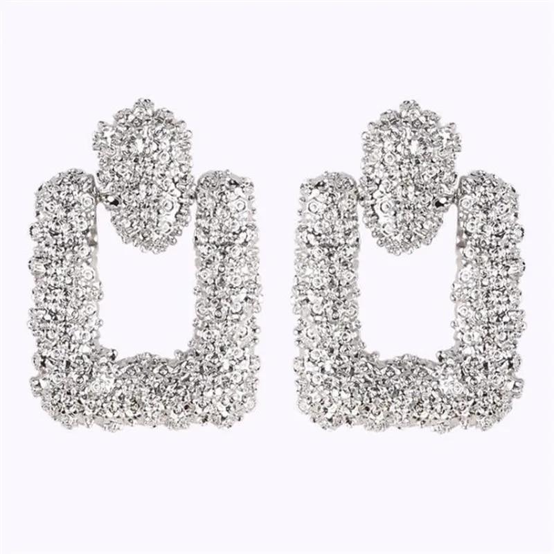 Fashion Statement Earrings 2019 Big Geometric Round Earrings For Women Hanging Dangle Earrings Drop Earing Modern Female Jewelry