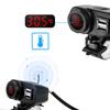 Quick Charge 18W Car Dual USB Charger QC3.0 Waterproof with Voltmeter Thermometer for 12V/24V Motorcycle ATV Boat Marine