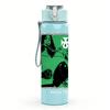1PC Green Alien Square Minimalist Graphic Print 750ml Portable Sports Water Bottle Leakproof Gym Outdoor Travel Drink Cup