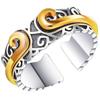 Adjustable Sterling Ring Inspired By Journey To West Monkey King Gold Band Retro Unisex Fashion Jewelry