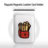 Happy Fries Cartoon Card Slot Door Case for iPhone 17 Pro, 14 Pro Max, and 11/12/13