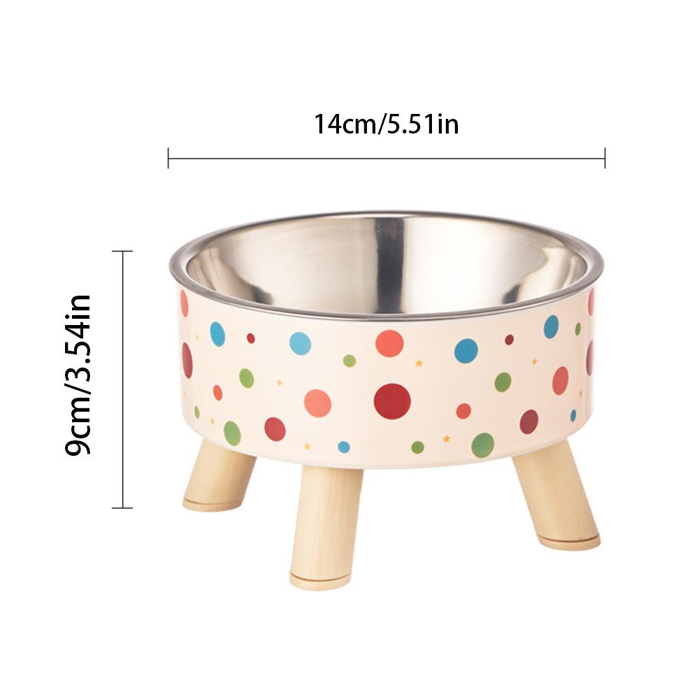 Cute Pet Food Bowl - Non-Slip & Anti-Tip Design, Detachable Feeding Dish for Cats & Dogs, Safe Durable