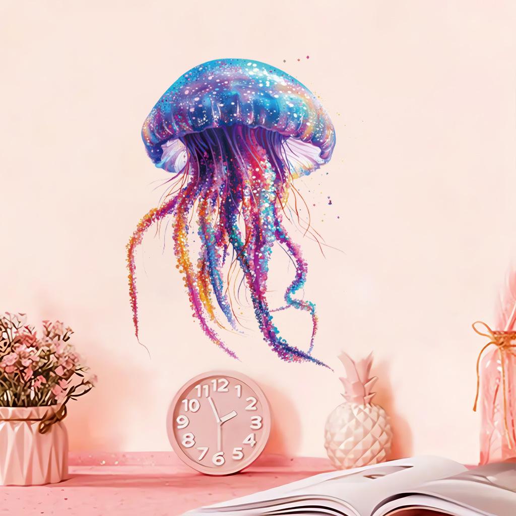 Bright Gold Jellyfish Removable Wall Sticker - CH81845