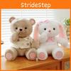Goodnight Plush Adorable Bear And Sweetheart Rabbit Soft Toy Gift Cuddling For