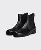 Height-Increasing Round Chelsea Boots [Black]