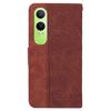 For OnePlus Nord CE4 Lite 5G/Oppo K12x 5G (China) Case PU Leather Geometry Imprint Wallet Phone Cover