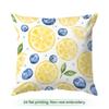 Fresh Blue And Yellow Lemon Pictures Cushions Pillowcase Polyester Cushion Cover Throw Pillow Pillowcover Home Car Sofa Decor