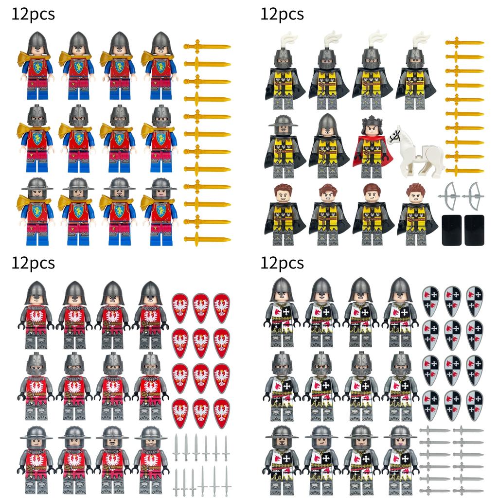 Building Blocks Medieval Knights Military Dragon Soldiers Ancient Castle Figures