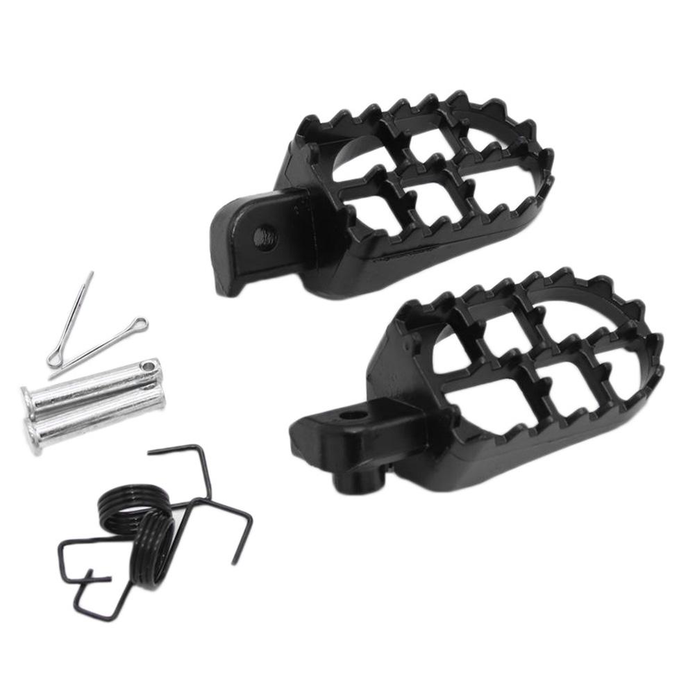 

1 Pair Wide Fat Foot Pegs Pedal Metal Motorcycle Foot Pegs Pedals Footpegs Assembly for Honda XR50R CRF50 CRF70 CRF80 CRF100F чёрный