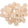 30Pcs Half Wooden Balls Unfinished Mini Hemispheres DIY Craft Projects Art Supplies Smooth Solid Half Craft Balls