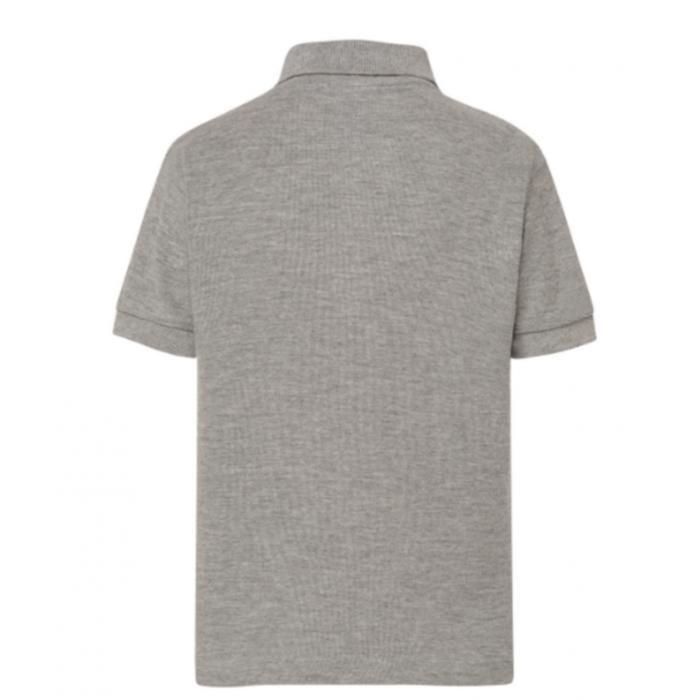 Grey Short-sleeved Children's Polo Shirt ( Lot 3 ) - - Grey