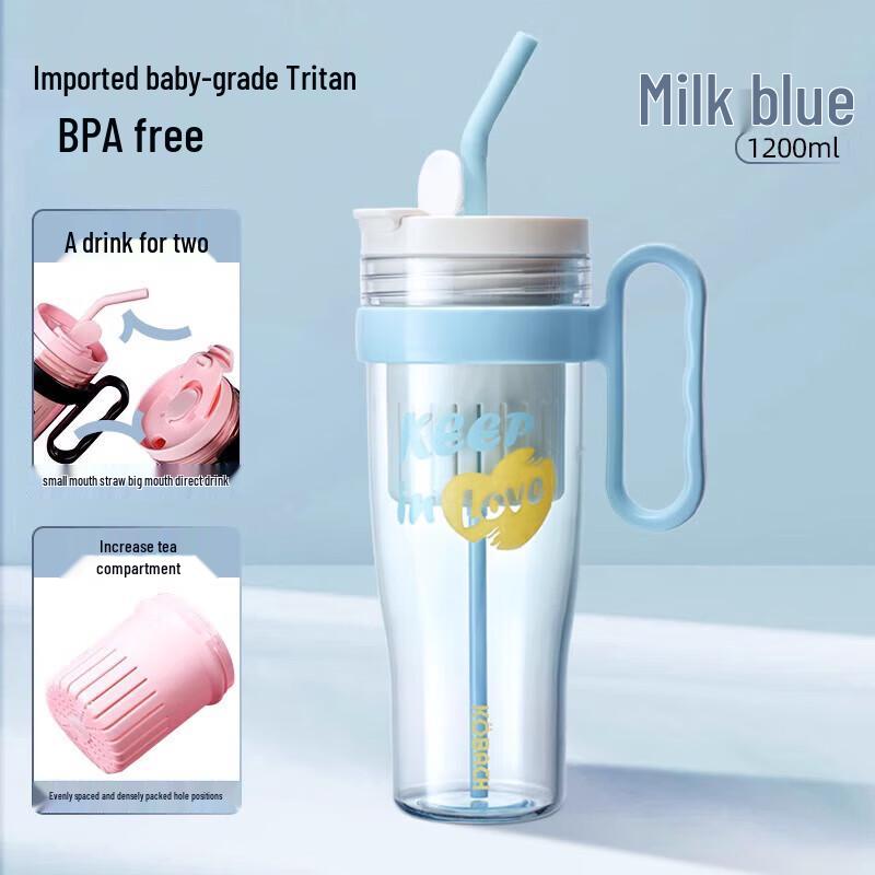 Kangbachen Spring Series 1200mL Jumbo Straw Cup