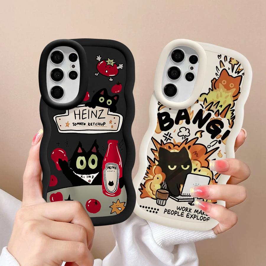Case for Samsung Galaxy A26 S23 Plus S25 A25 S24 S21 S22 Ultra S20 FE Soft Phone Cover A55 A35 A34 A54 A36 A24 Tomato Sauce