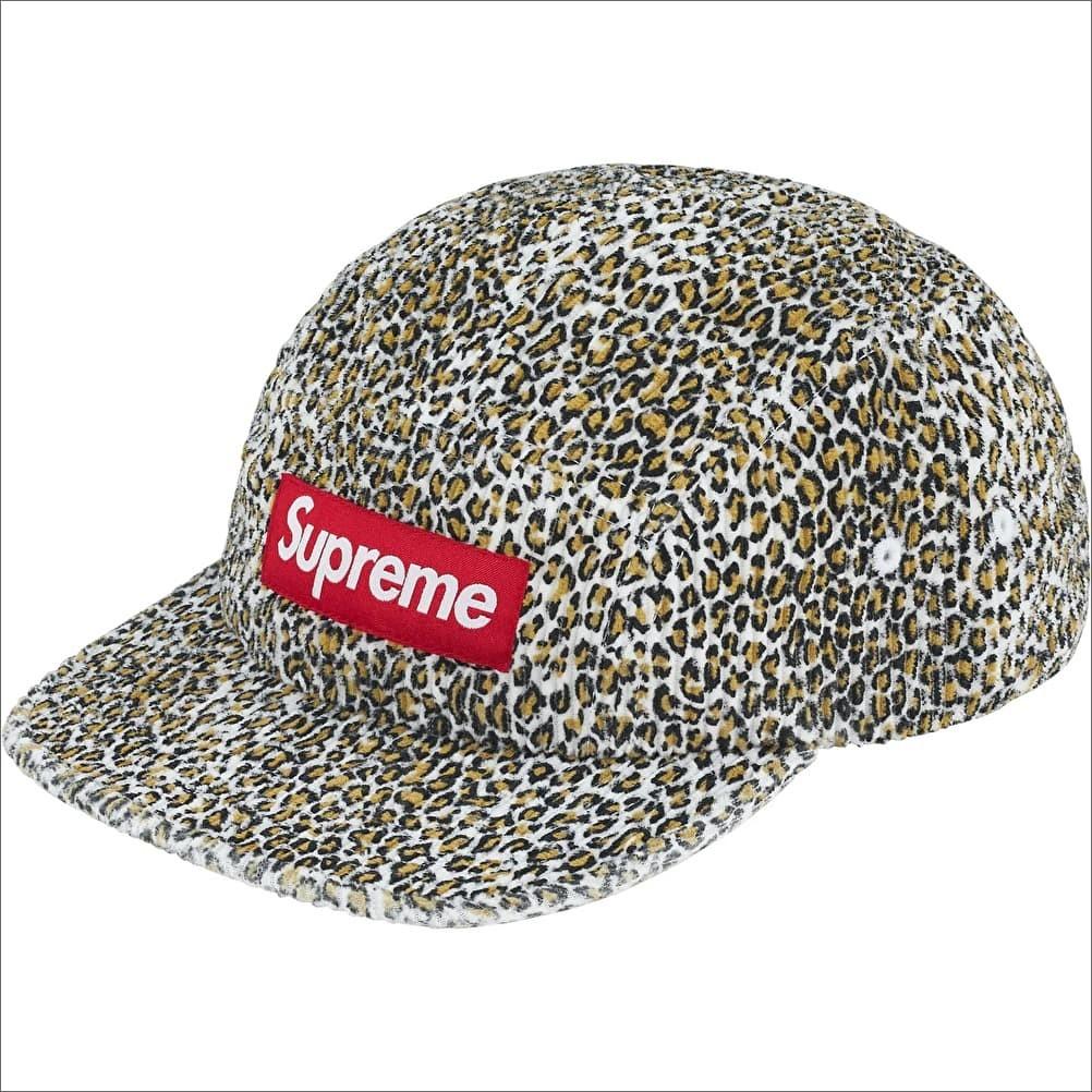Supreme Corduroy Camp Cap Leopard One-Size