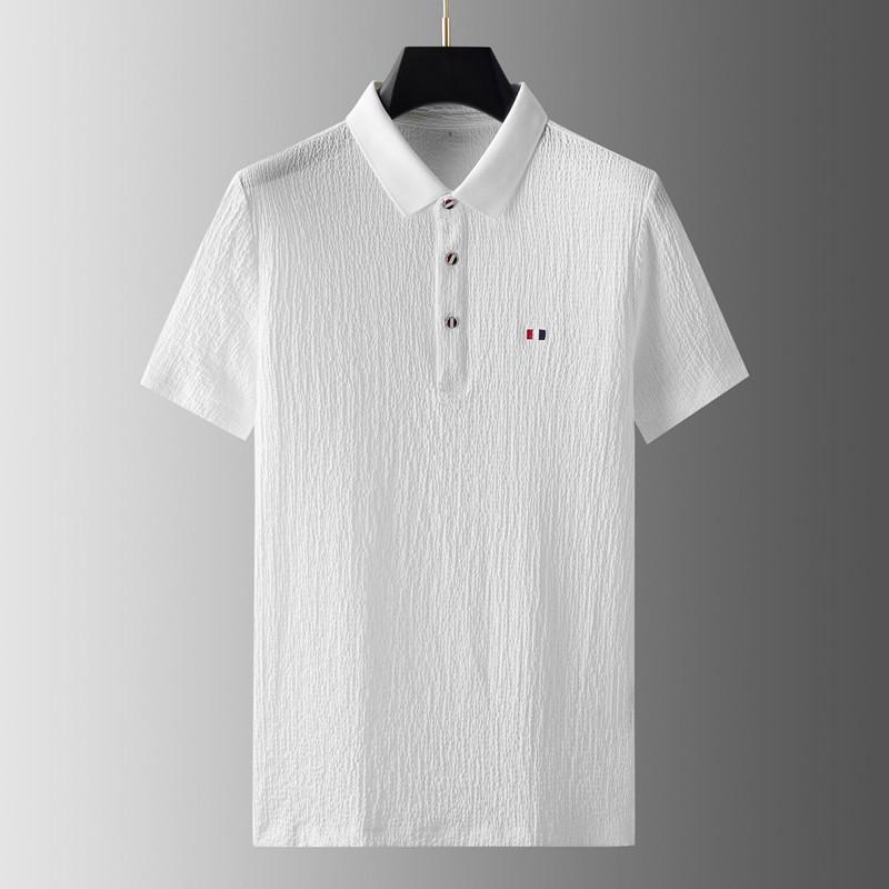 Summer Men's Classic Fashion Solid Color Two-Piece Men's Casual Loose Comfortable Large Size High-Quality Sports Suit