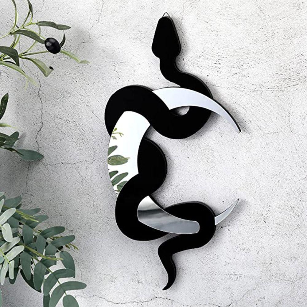 Easy to Install Snake Wall Hanging Sign Artistic Snake Design Snake Moon Ornament Background Wall
