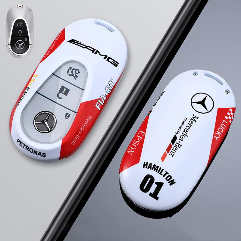 D4Car Remote Key Case Full Cover Shell Keychain For Mercedes Benz C E S Class W223 W206 C260 C300 S400 S450 S500 Auto Accessories