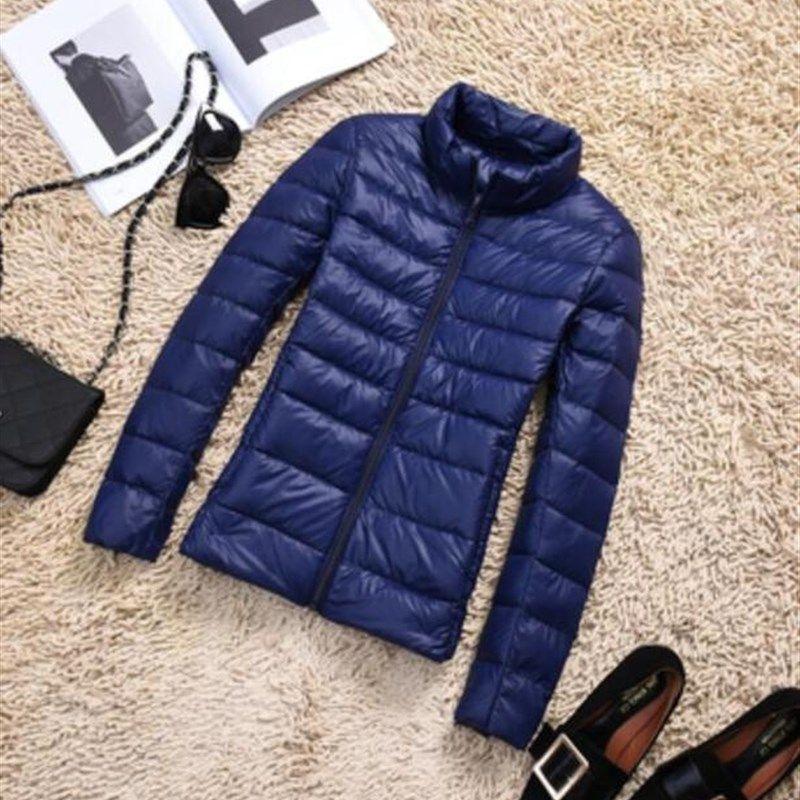 90% Ultra-light Plus Size Thin Down Jacket Women 2020 Autumn