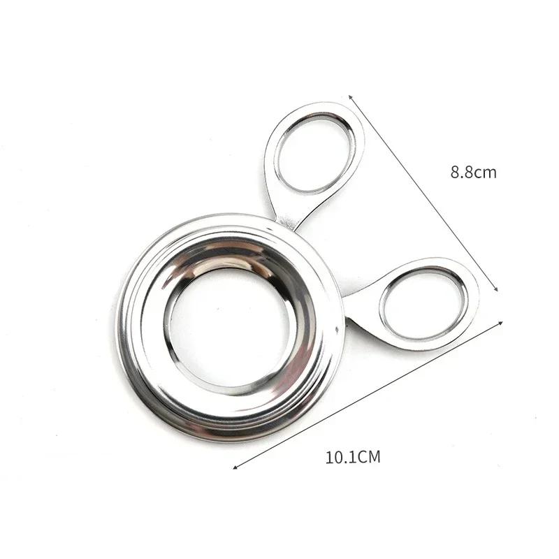 Langlebiger Praktischer Hartgekochter Eierschalen-Schneider Edelstahlöffner Essentielles Kochutensil Zuhause Eierplätzchen Küchenwerkzeuge