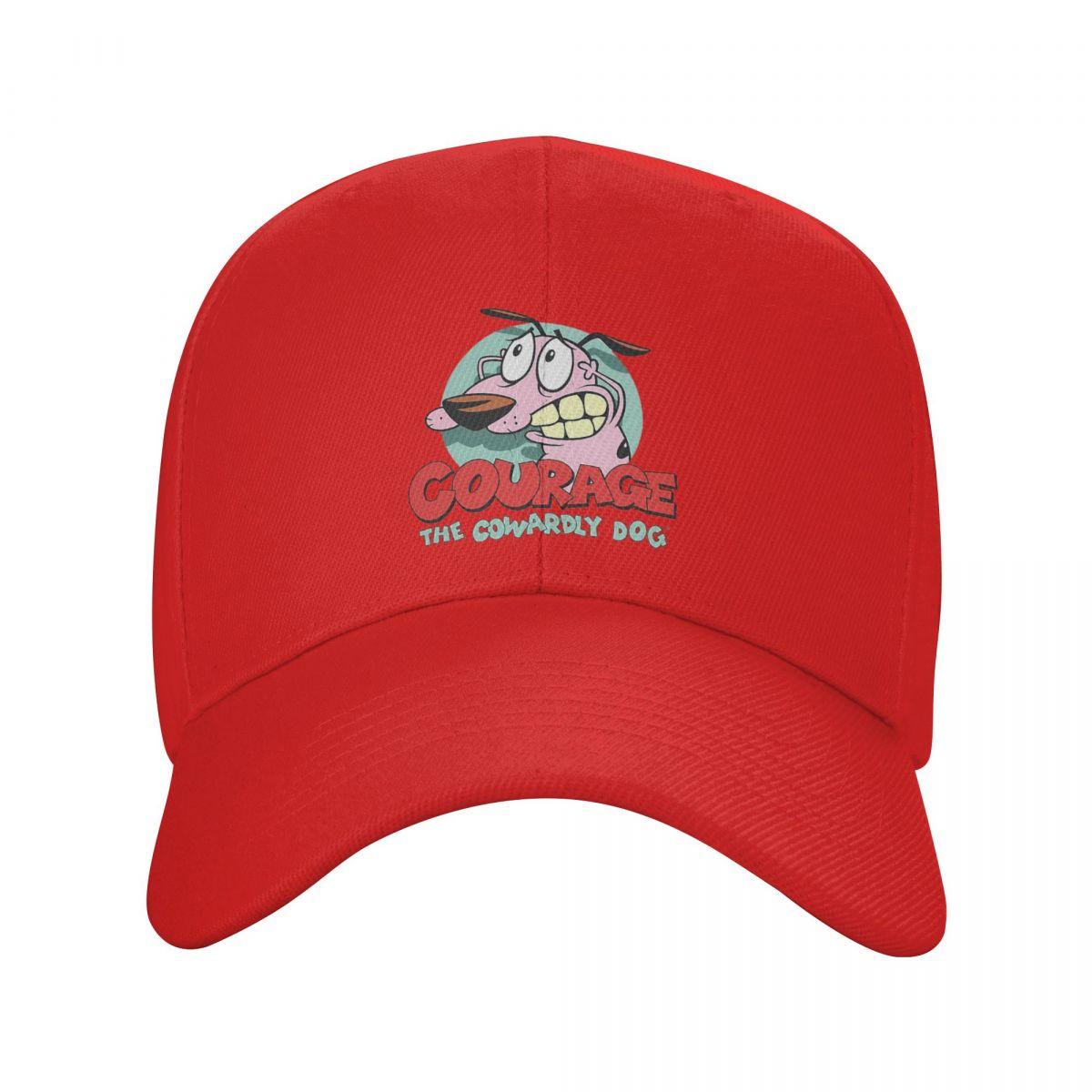 

Cowardly Dog Courage Cartoon Baseball Caps Fashion Men Women Hats Casual Cap Hip Hop Baseball Hat Casquette One Size