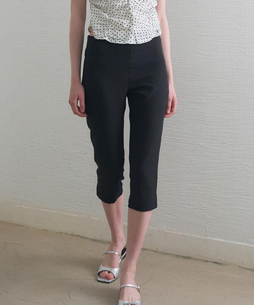 HAINT Blair Basic Band Capri Pants_Black