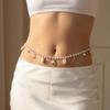 Minimalist Starfish Shell Waist Chain Conch Bohemian Body Chain Beads Belly Chain  Beach Jewelry