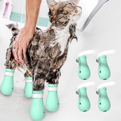 Silicone Anti-scratch Cat Shoes Pet Medical Shoes Adjustable Pet Paw