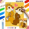 Disney Chip 'n Dale Love oil paint by numbers painting kit handmade diy home decor gifts wall art canvas crafts for living room decor