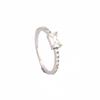 S925 Sterling Silver Zirconia Paved Wedding Ring - High-End Gift for Girlfriend or Anniversary