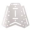 Motorcycle Rear Luggage Rack Stainless Steel Tail Storage Rack Top Box Holder Support Bracket Replacement for Zontes