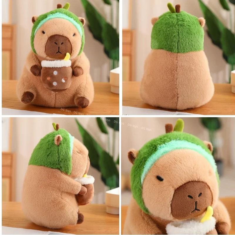 Kawaii Capybara Plush Toy Creative Stuffed Animal Dolls Simulation Capibara Toast Doll Birthday Toys Gift