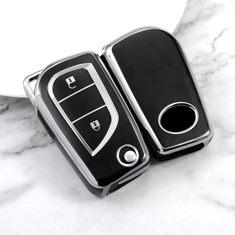 For Toyota Auris Corolla Avensis Verso Yaris Aygo Scion Tc Im Camry Rav4 Forturner Hilux Tpu Car Remote Key Cover Case Shell Fob