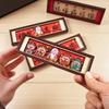 2Pcs God of Wealth Refrigerator Magnet Chinese Immortal Frame Fridge Magnet Home Kitchen New Year Spring Festival Decoration