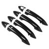 8pcs Exterior Door Handle Cover Trim Carbon Fiber Pattern With Holes Replacement for Giulia 2017‑2020