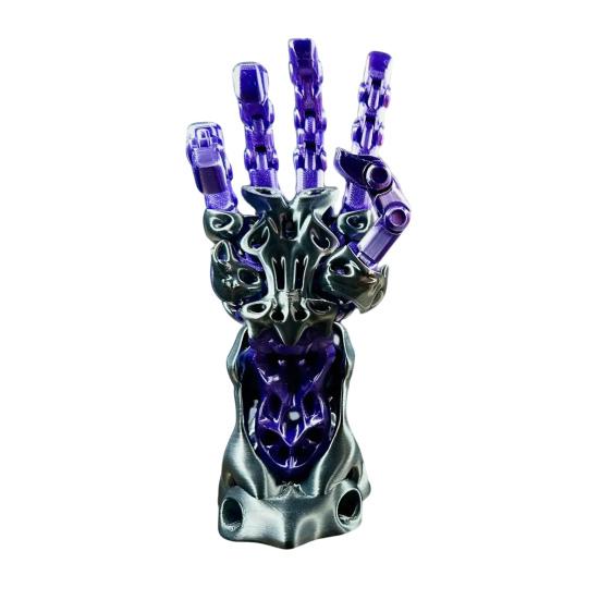 3D Printed Manipulator Mechanical Arm with Movable Finger Joints Articulated Robotic Hand for Robot Cyberpunk Fans