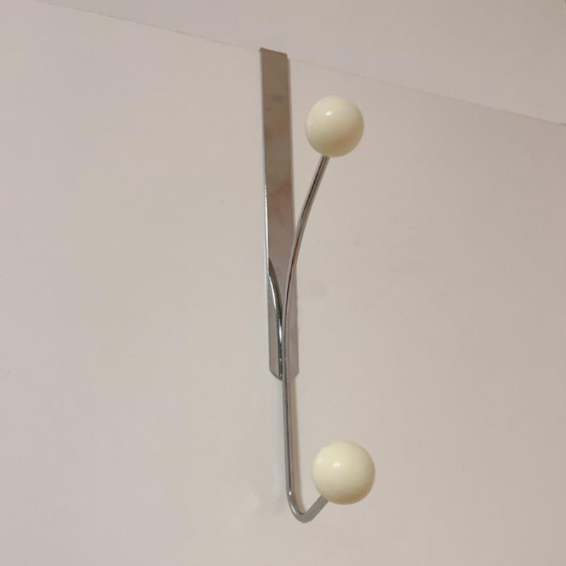 Over-The-Door Iron Hook Rack Easy Install,Heavy-Duty Metal Hooks For Coats,Hats Perfect For Bedroom, Kitchen & Bathroom Storage