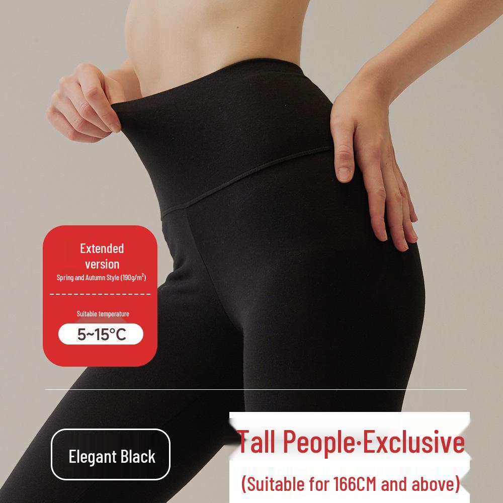 Women's High-Waist Cotton Slim Fit Warm Leggings for Autumn/Winter