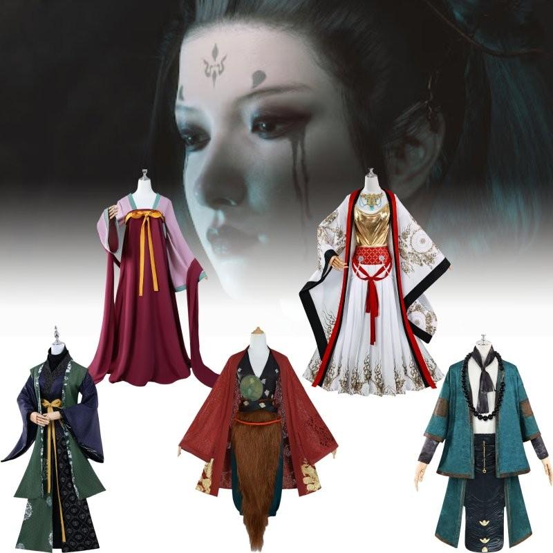Wukong Myth Black Character Halloween Costume Set Performance Clothes Cosplay
