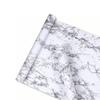 Self Adhesive Marble Wallpaper Peel and Stick White Marble Contact Wall Paper for Home Living Room