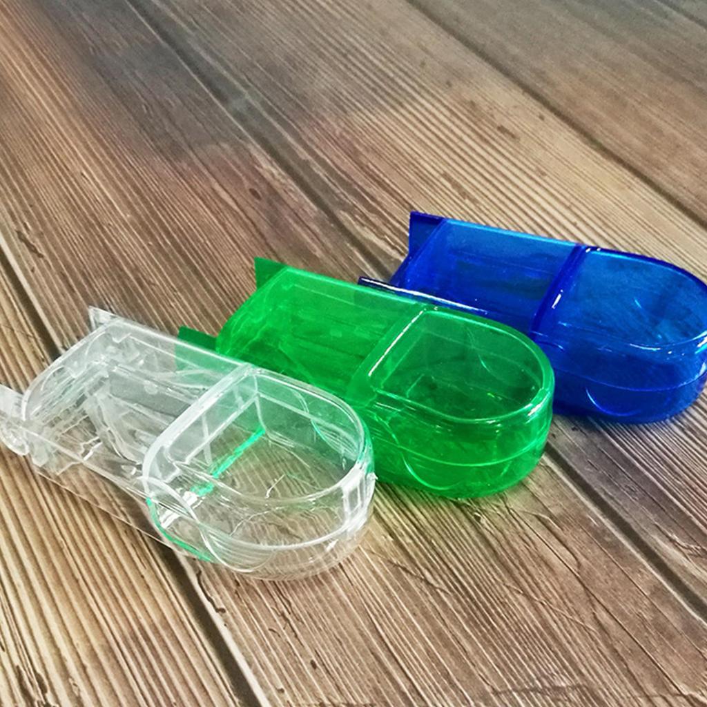Small Pill Divider with Cutting Blade Travel Multiple Pill Dispenser Portable Medicine Tablet Pills Cutters for Seniors
