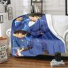 Cartoon Cartoon Detective Conan Printed Blanket, Fashionable Soft Warm Flannel Blanket, Bed Sofa Outdoor Travel Picnic Blanket