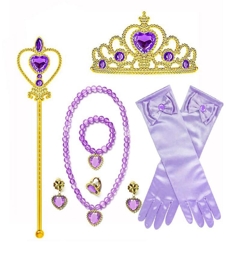 Accessori da Principessa Cosplay Gioielli per Bambini Collana Viola a Coda di Pesce Accessori