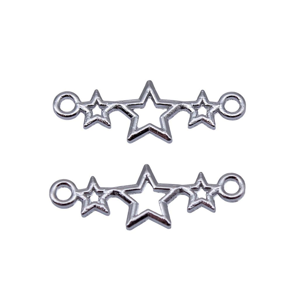 Double Star Connectors Moon For Celestial Themed Bulk Jewelry Findings