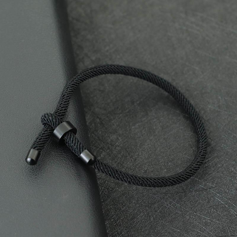 New Minimalist Lucky Red Thread Bracelet Unisex Stainless Steel Adjustable Cord Braclet Valentine Day Braslet Gift For Lovers