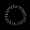 Black Mantra Bracelet with Golden, Spiritual Protection & Energy, Bracelet Gold Beads for Luck and Focus, Mantra Energy Bracelet